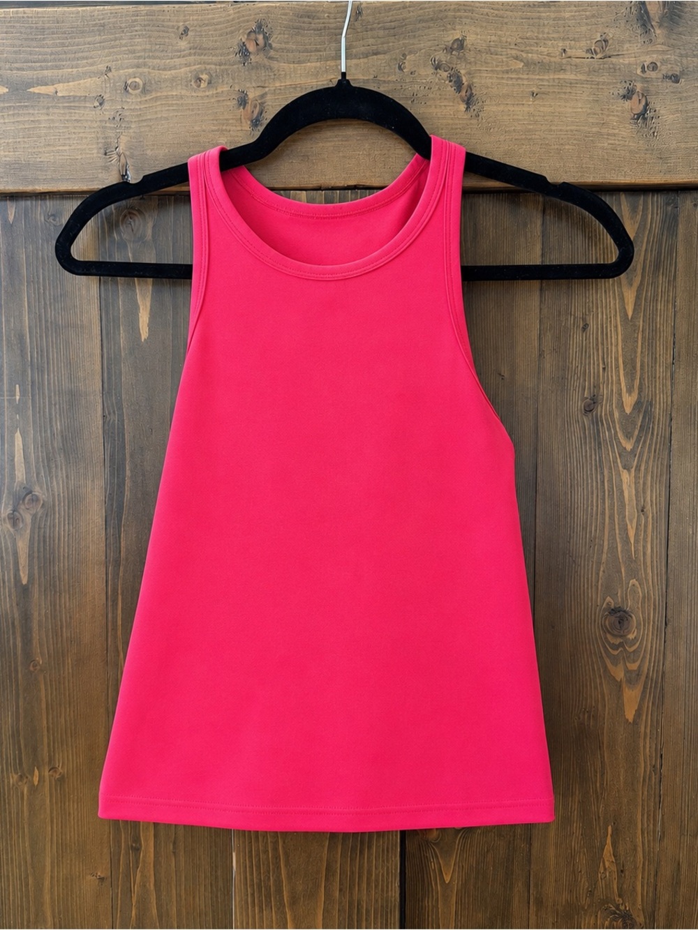 Women’s Hot Pink Tank Top - Sleeveless Crew Neck